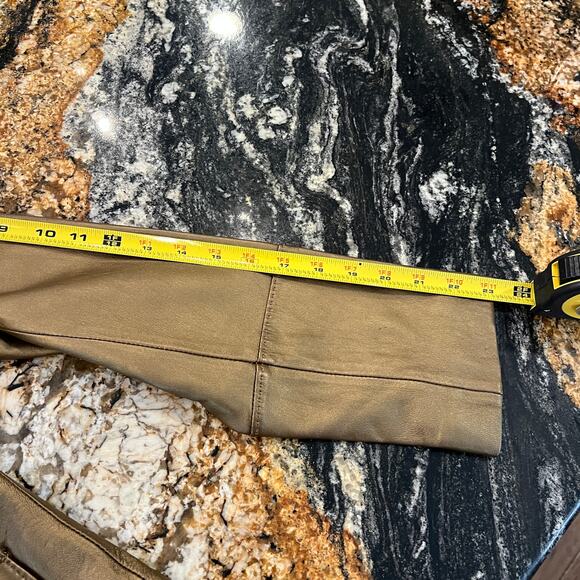 CAbi Metallic Gold Leather Blazer Jacket - SIZE 8 - Picture 11 of 11